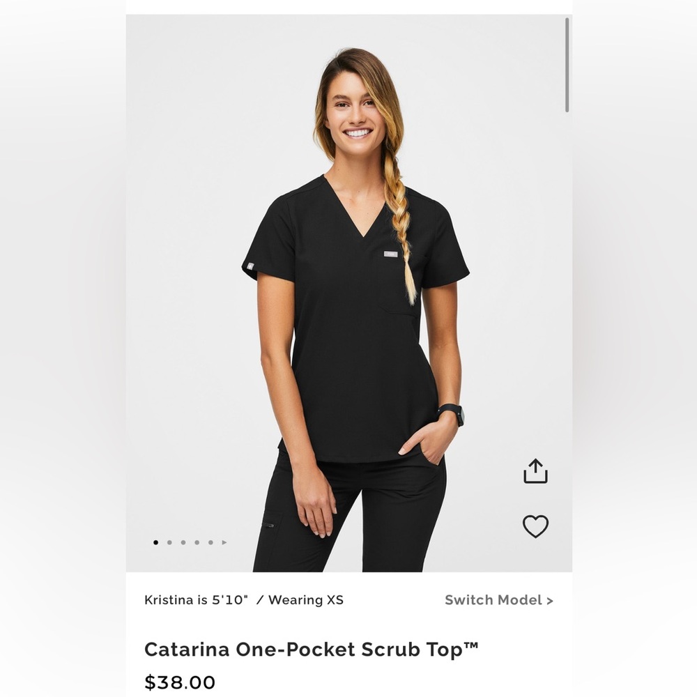 Catarina one pocket scrub top